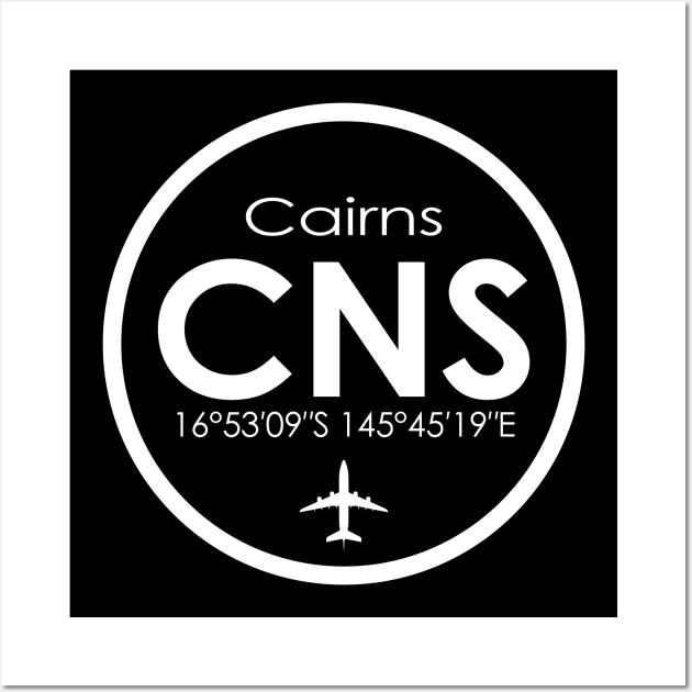 CNS, Cairns International Airport Wall Art by Fly Buy Wear